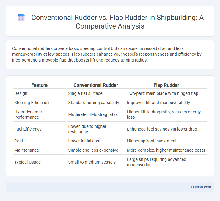 Conventional Rudder vs. Flap Rudder in Shipbuilding: A Comparative Analysis