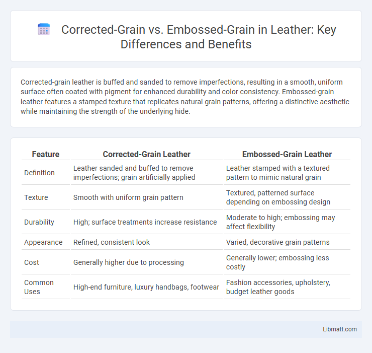 Corrected-Grain vs. Embossed-Grain in Leather: Key Differences and Benefits