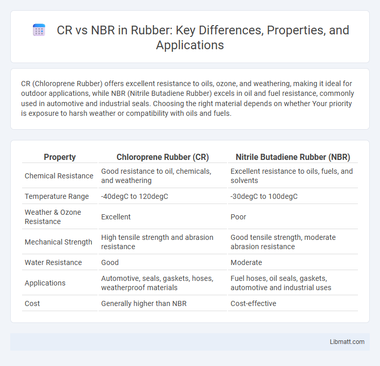 CR vs NBR in Rubber: Key Differences, Properties, and Applications