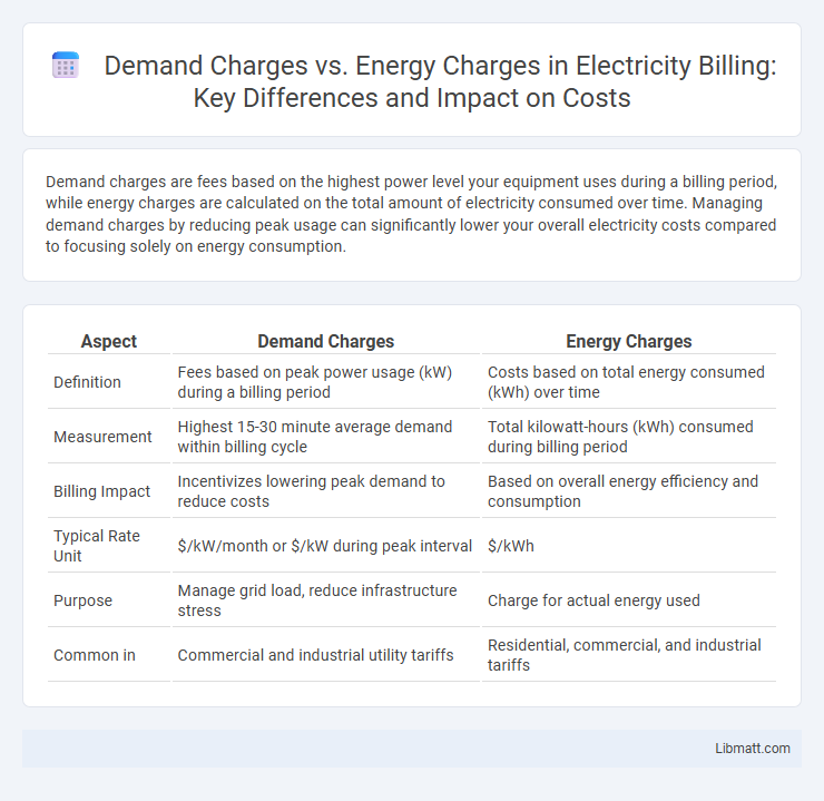 Demand Charges vs. Energy Charges in Electricity Billing: Key Differences and Impact on Costs