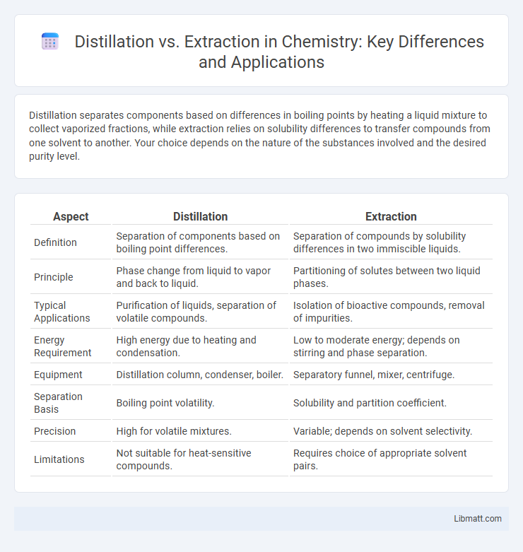 Distillation vs. Extraction in Chemistry: Key Differences and Applications