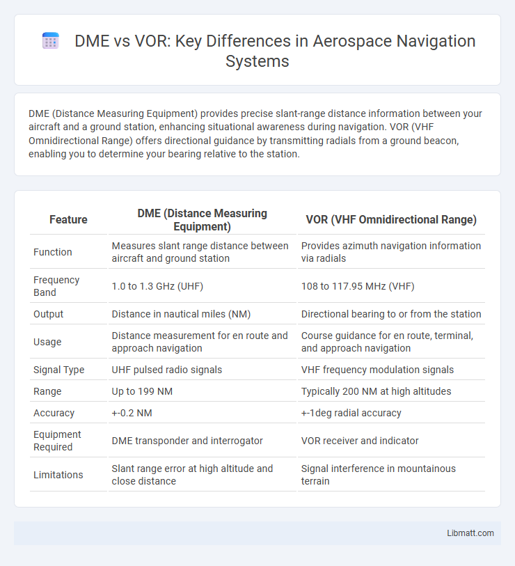 DME vs VOR: Key Differences in Aerospace Navigation Systems