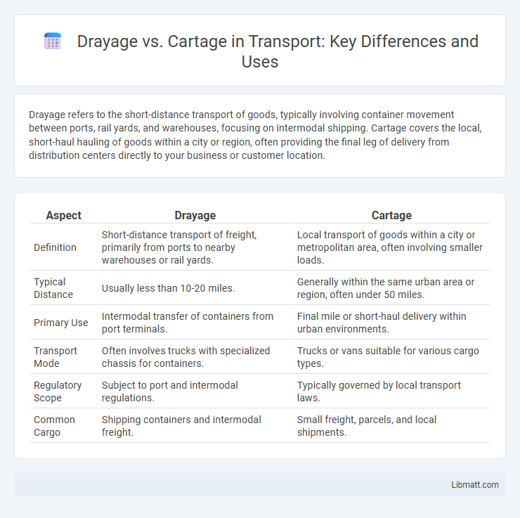 Drayage vs. Cartage in Transport: Key Differences and Uses