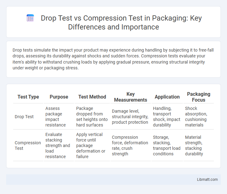 Drop Test vs Compression Test in Packaging: Key Differences and Importance