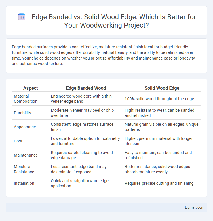 Edge Banded vs. Solid Wood Edge: Which Is Better for Your Woodworking Project?