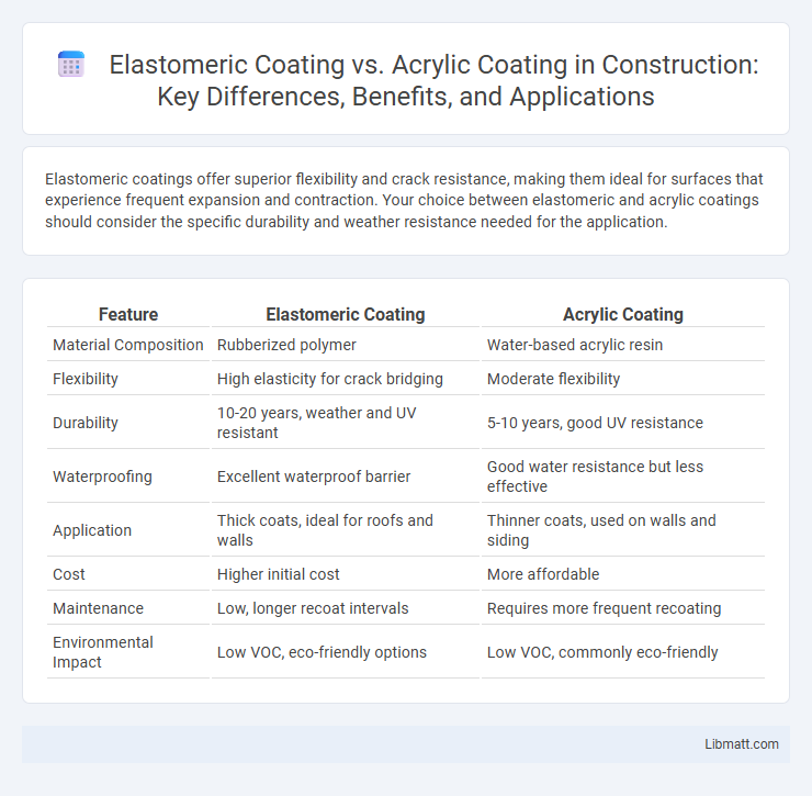 Elastomeric Coating vs. Acrylic Coating in Construction: Key Differences, Benefits, and Applications