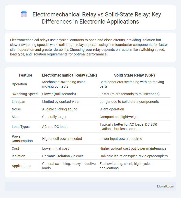 Electromechanical Relay vs Solid-State Relay: Key Differences in Electronic Applications