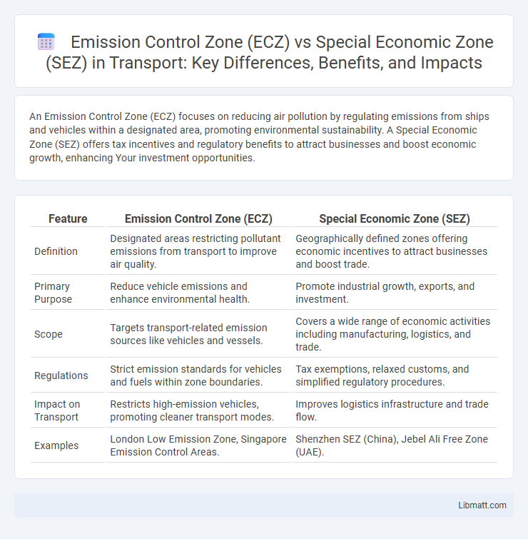 Emission Control Zone (ECZ) vs Special Economic Zone (SEZ) in Transport: Key Differences, Benefits, and Impacts