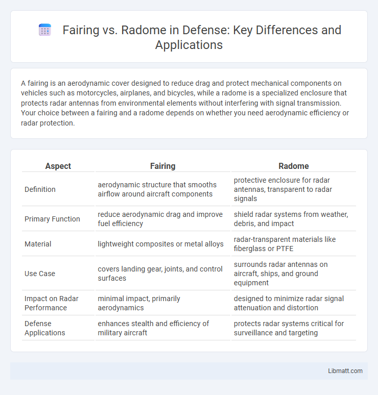 Fairing vs. Radome in Defense: Key Differences and Applications