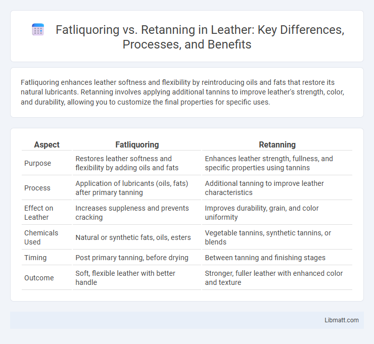 Fatliquoring vs. Retanning in Leather: Key Differences, Processes, and Benefits