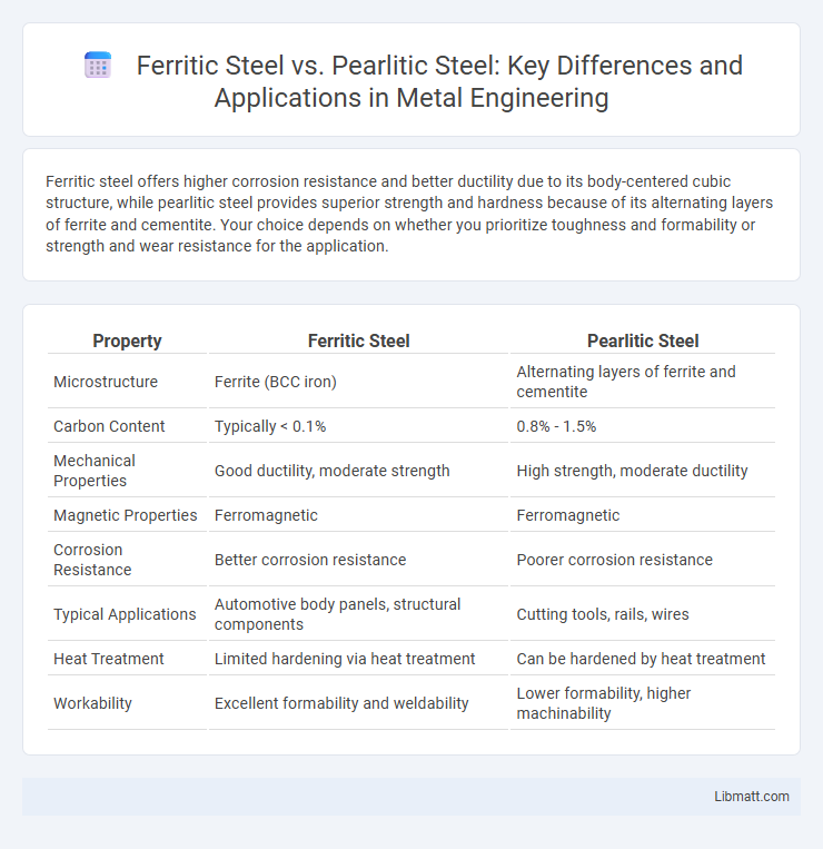 Ferritic Steel vs. Pearlitic Steel: Key Differences and Applications in Metal Engineering