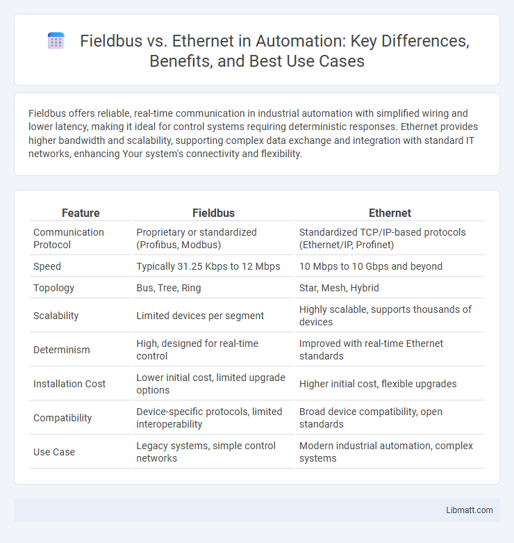 Fieldbus vs. Ethernet in Automation: Key Differences, Benefits, and Best Use Cases