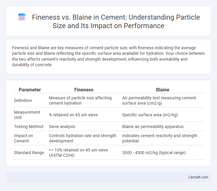 Fineness vs. Blaine in Cement: Understanding Particle Size and Its Impact on Performance