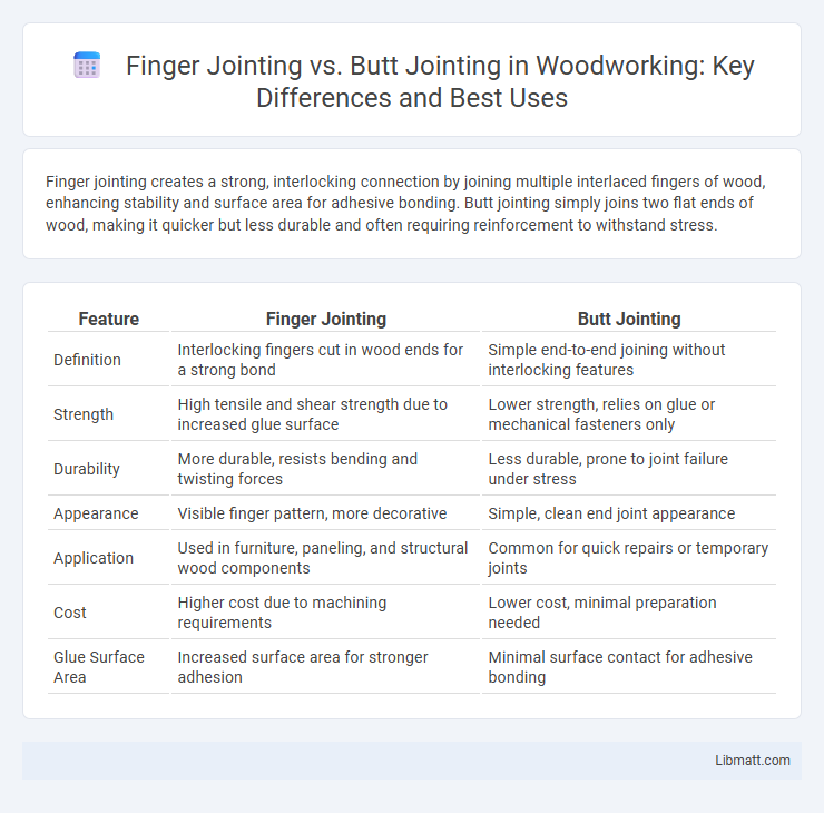 Finger Jointing vs. Butt Jointing in Woodworking: Key Differences and Best Uses