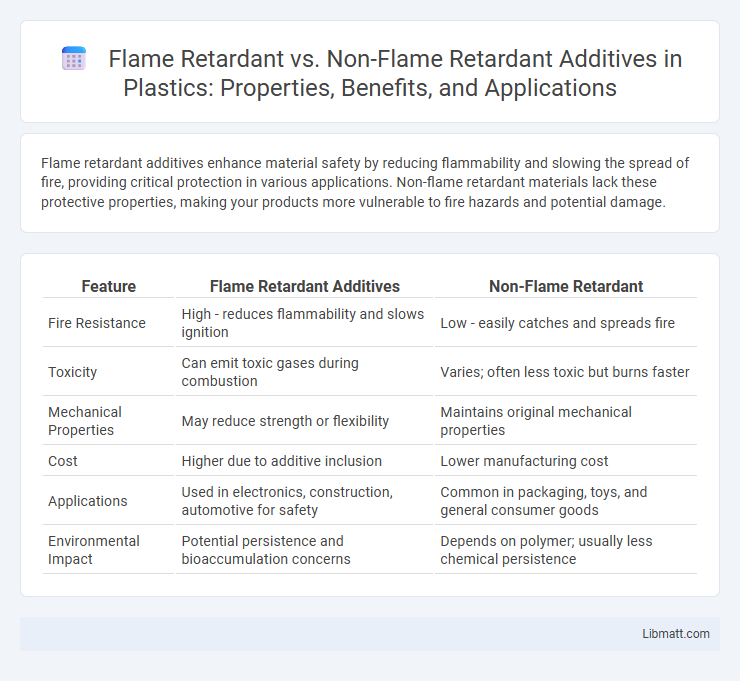 Flame Retardant vs. Non-Flame Retardant Additives in Plastics: Properties, Benefits, and Applications