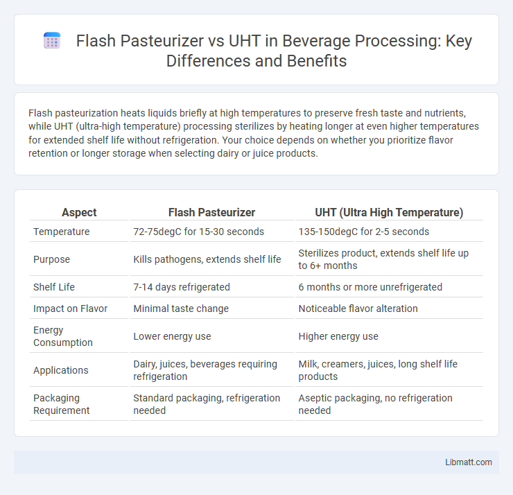 Flash Pasteurizer vs UHT in Beverage Processing: Key Differences and Benefits