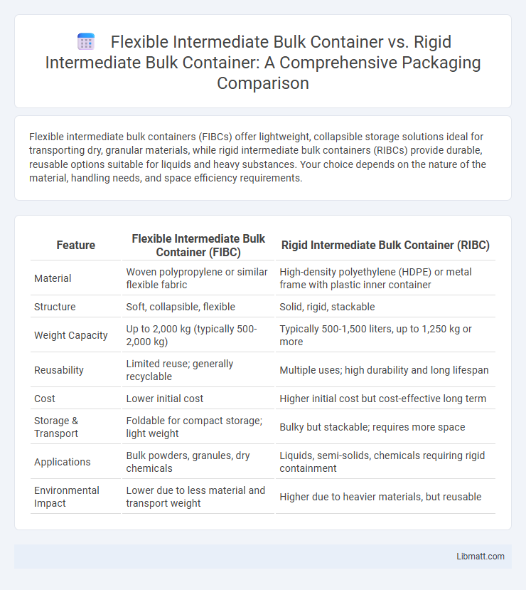 Flexible Intermediate Bulk Container vs. Rigid Intermediate Bulk Container: A Comprehensive Packaging Comparison