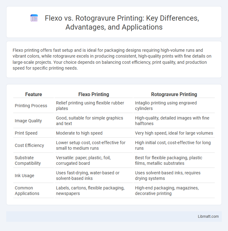 Flexo vs. Rotogravure Printing: Key Differences, Advantages, and Applications