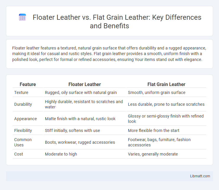 Floater Leather vs. Flat Grain Leather: Key Differences and Benefits