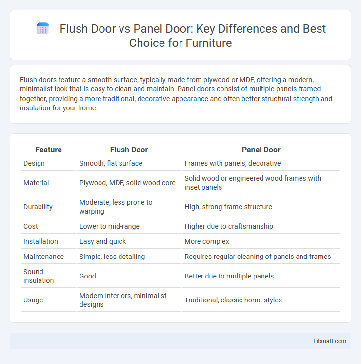 Flush Door vs Panel Door: Key Differences and Best Choice for Furniture