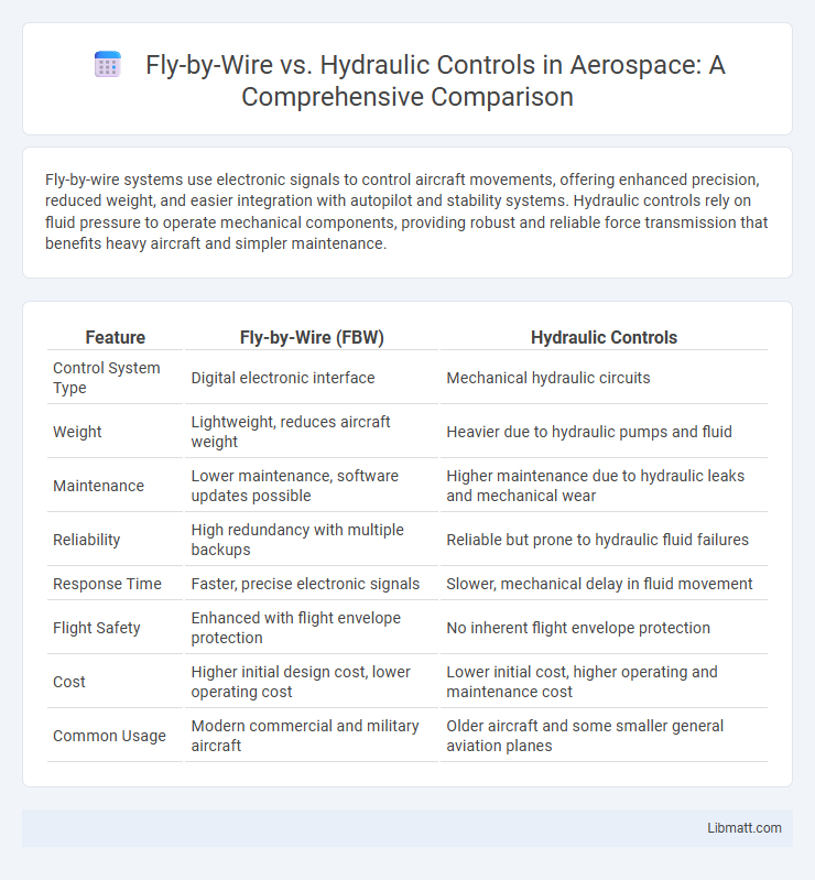 Fly-by-Wire vs. Hydraulic Controls in Aerospace: A Comprehensive Comparison