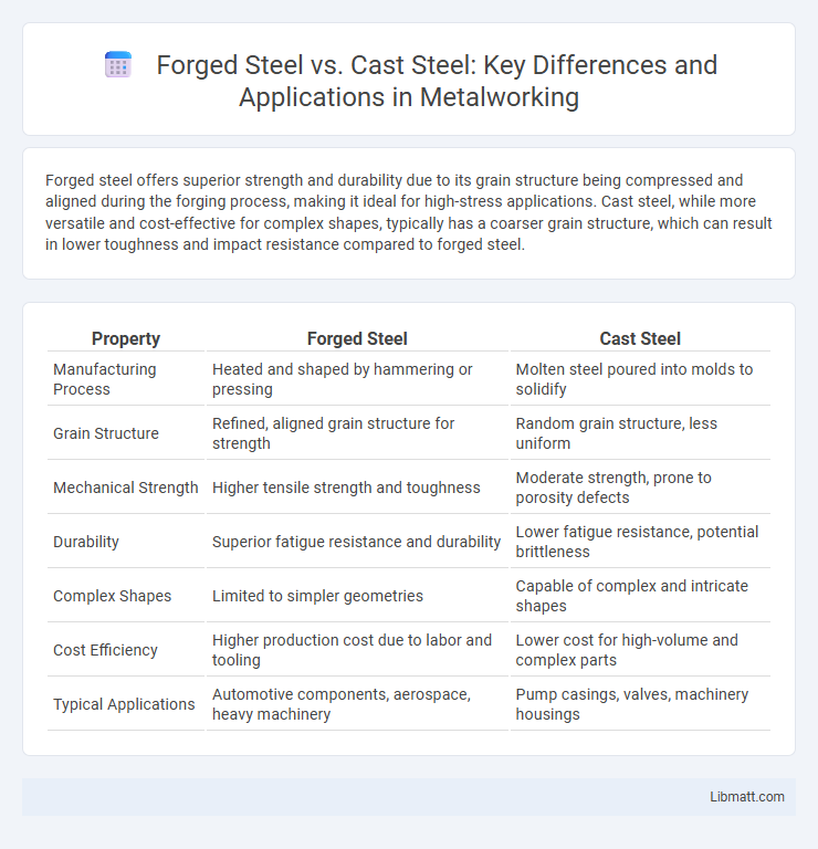 Forged Steel vs. Cast Steel: Key Differences and Applications in Metalworking