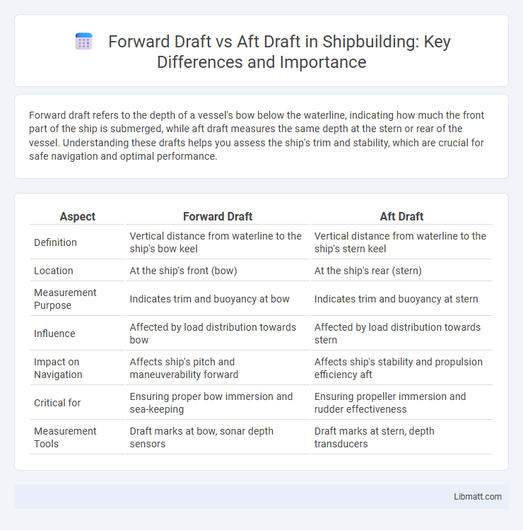 Forward Draft vs Aft Draft in Shipbuilding: Key Differences and Importance