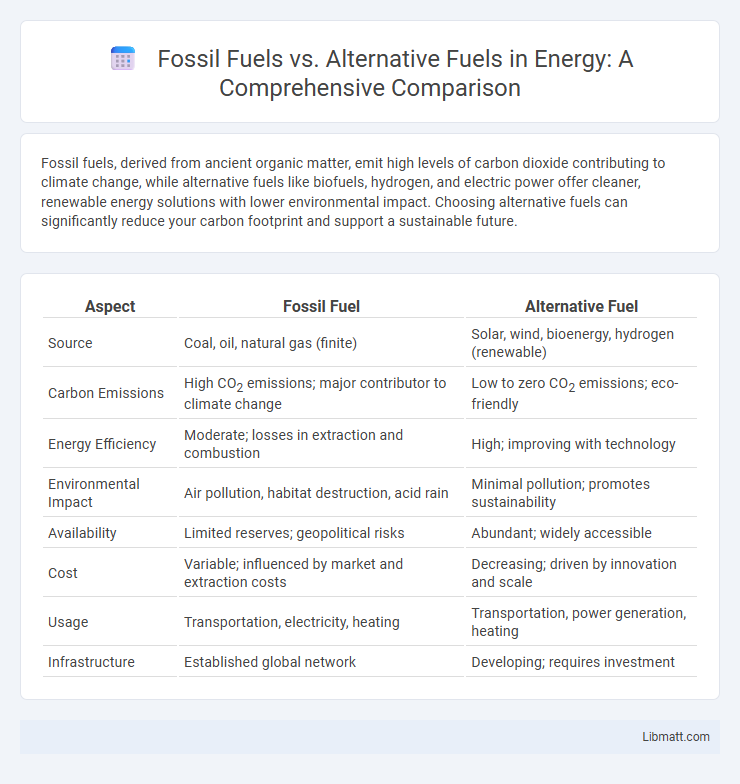 Fossil Fuels vs. Alternative Fuels in Energy: A Comprehensive Comparison