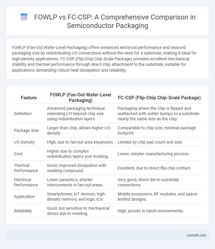 FOWLP vs FC-CSP: A Comprehensive Comparison in Semiconductor Packaging