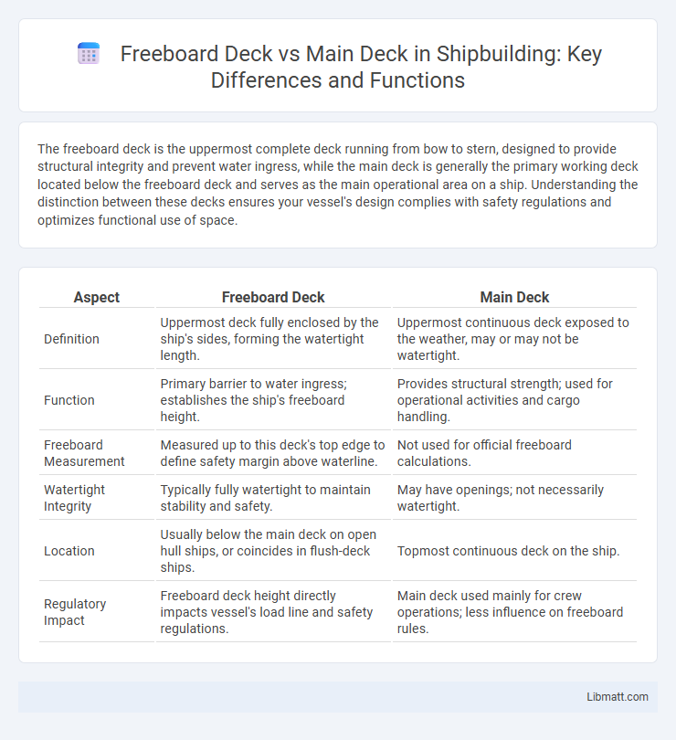 Freeboard Deck vs Main Deck in Shipbuilding: Key Differences and Functions