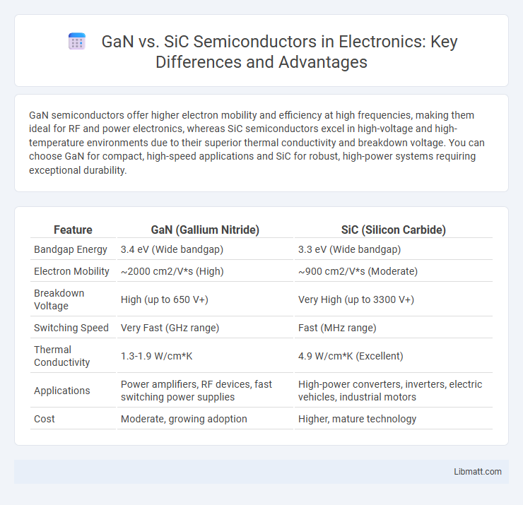 GaN vs. SiC Semiconductors in Electronics: Key Differences and Advantages