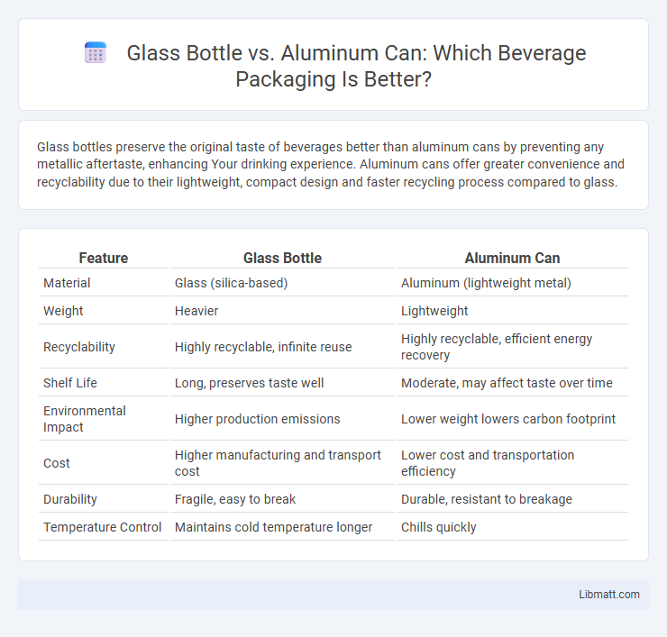 Glass Bottle vs. Aluminum Can: Which Beverage Packaging Is Better?
