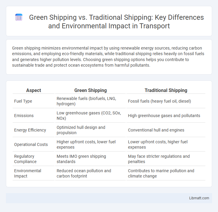 Green Shipping vs. Traditional Shipping: Key Differences and Environmental Impact in Transport