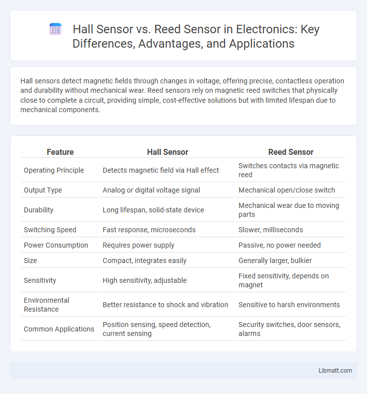 Hall Sensor vs. Reed Sensor in Electronics: Key Differences, Advantages, and Applications