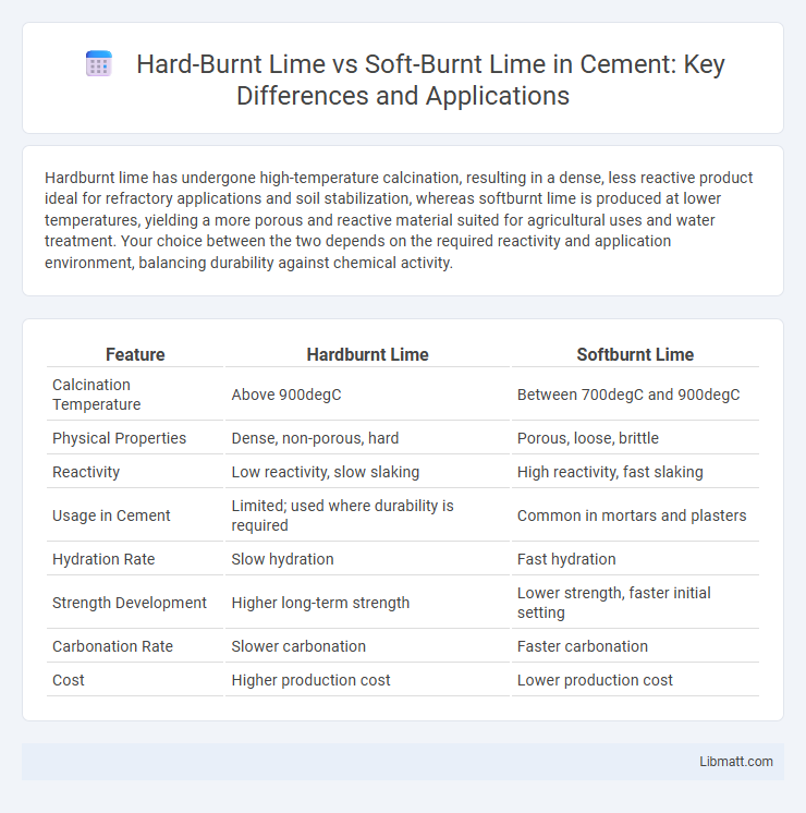 Hard-Burnt Lime vs Soft-Burnt Lime in Cement: Key Differences and Applications