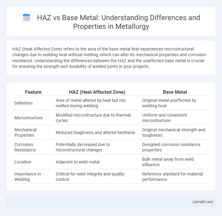 HAZ vs Base Metal: Understanding Differences and Properties in Metallurgy