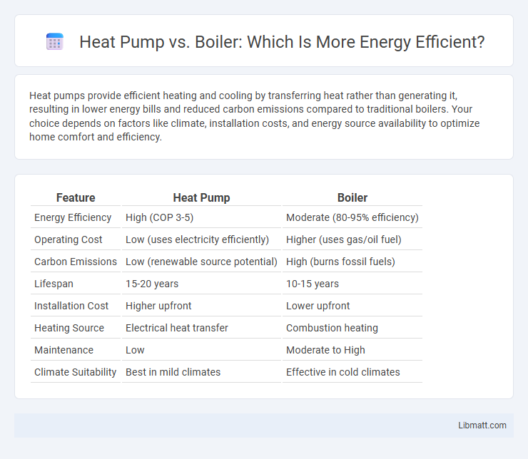 Heat Pump vs. Boiler: Which Is More Energy Efficient?