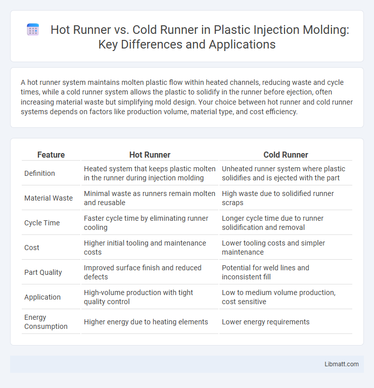 Hot Runner vs. Cold Runner in Plastic Injection Molding: Key Differences and Applications