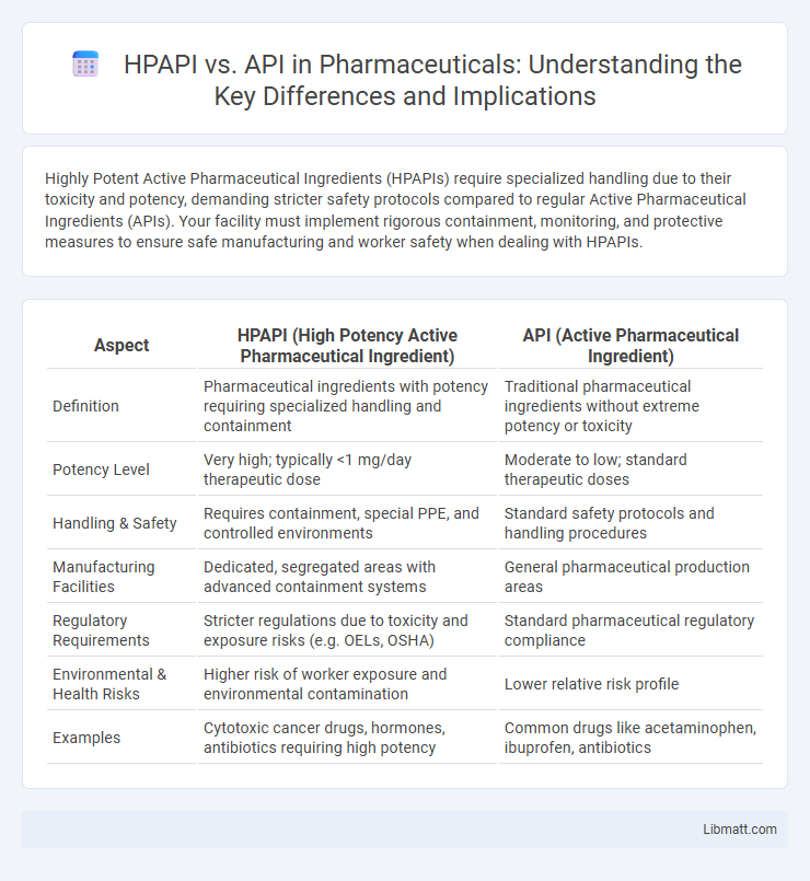 HPAPI vs. API in Pharmaceuticals: Understanding the Key Differences and Implications