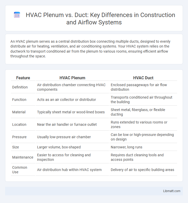 HVAC Plenum vs. Duct: Key Differences in Construction and Airflow Systems