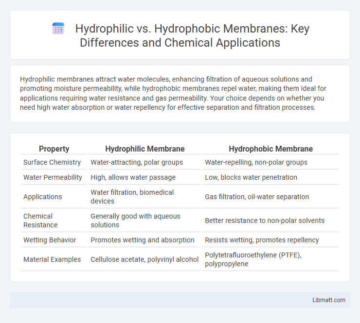 Hydrophilic vs. Hydrophobic Membranes: Key Differences and Chemical Applications
