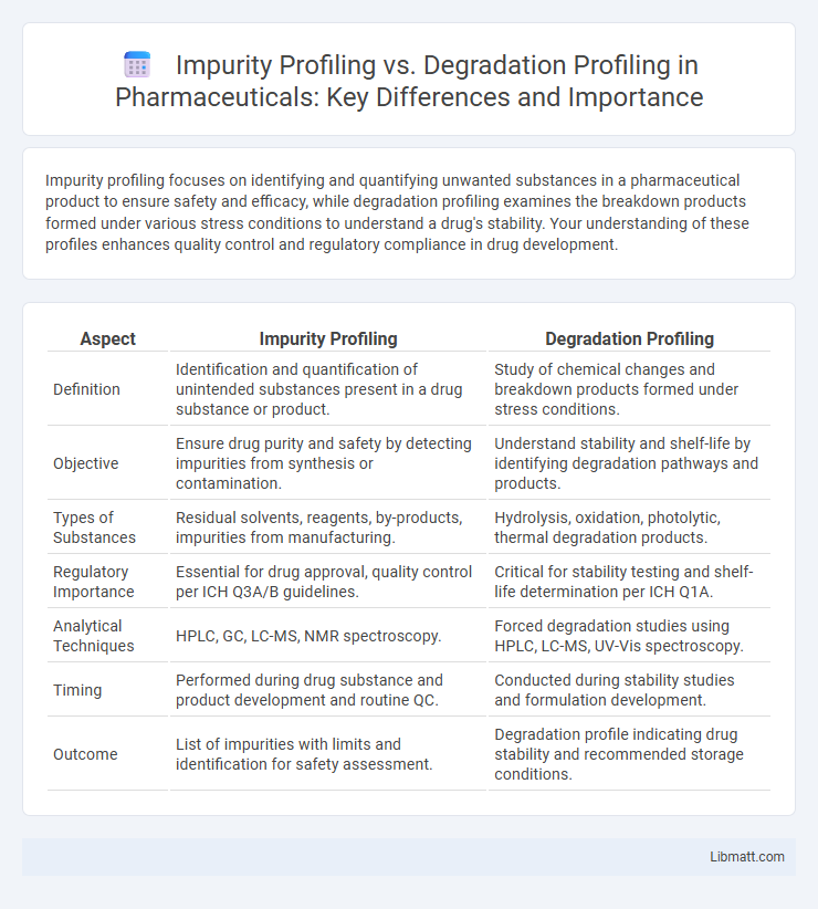 Impurity Profiling vs. Degradation Profiling in Pharmaceuticals: Key Differences and Importance
