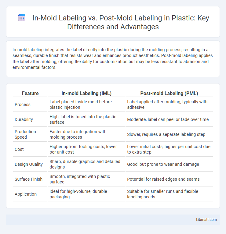 In-Mold Labeling vs. Post-Mold Labeling in Plastic: Key Differences and Advantages