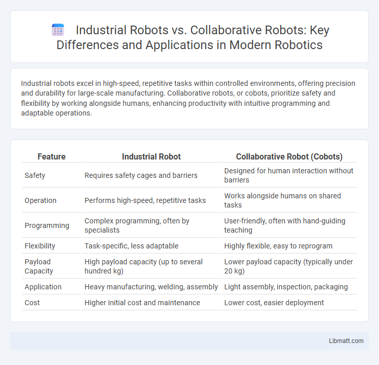 Industrial Robots vs. Collaborative Robots: Key Differences and Applications in Modern Robotics