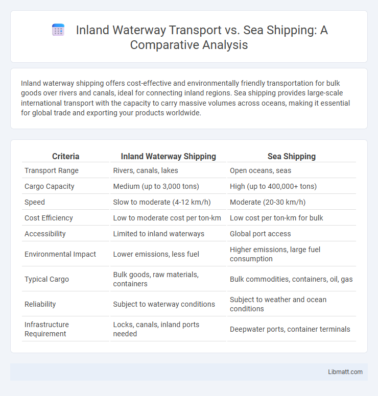 Inland Waterway Transport vs. Sea Shipping: A Comparative Analysis