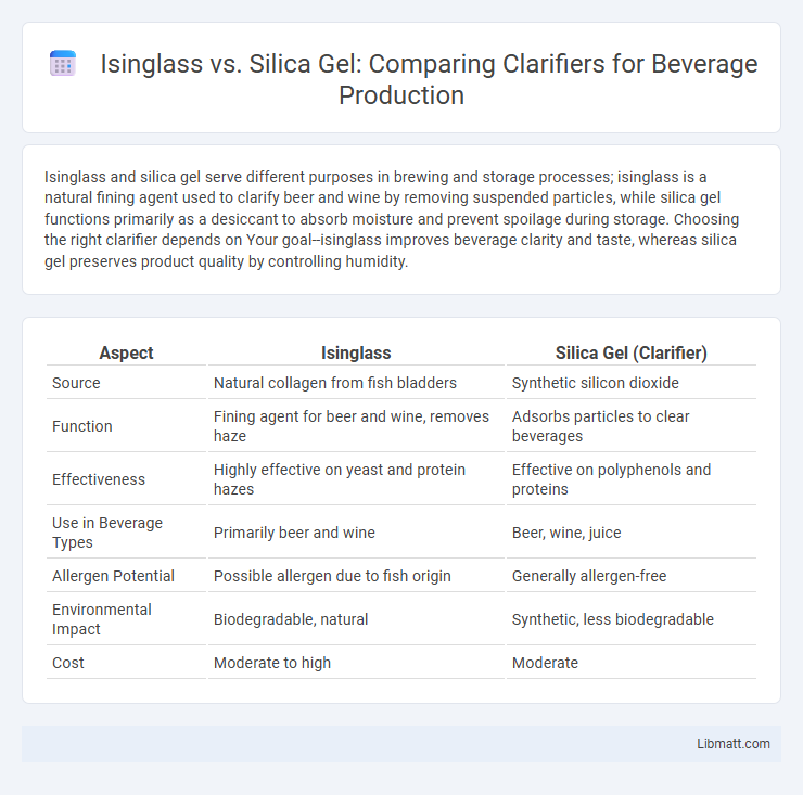 Isinglass vs. Silica Gel: Comparing Clarifiers for Beverage Production