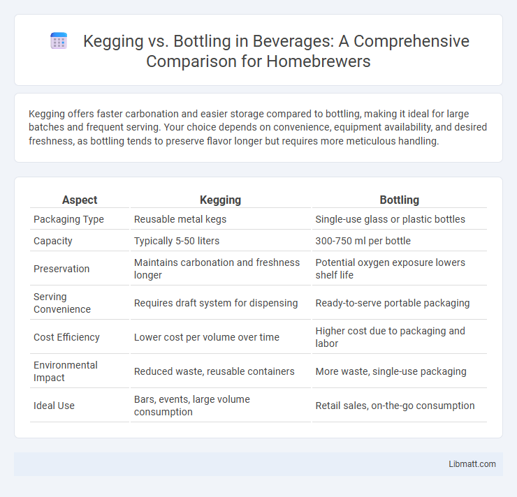 Kegging vs. Bottling in Beverages: A Comprehensive Comparison for Homebrewers