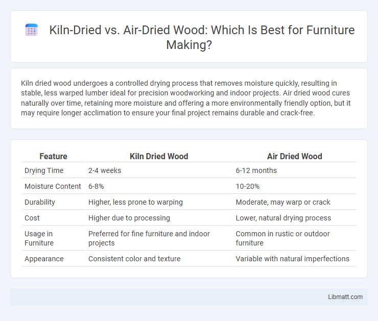Kiln-Dried vs. Air-Dried Wood: Which Is Best for Furniture Making?