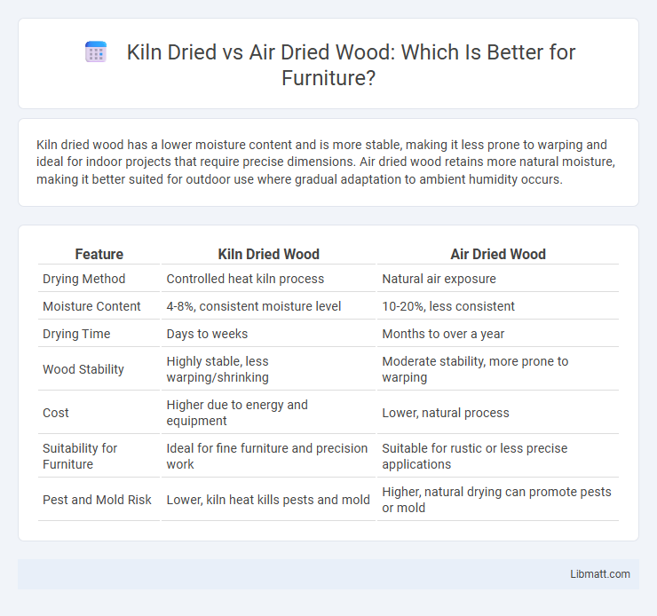 Kiln Dried vs Air Dried Wood: Which Is Better for Furniture?