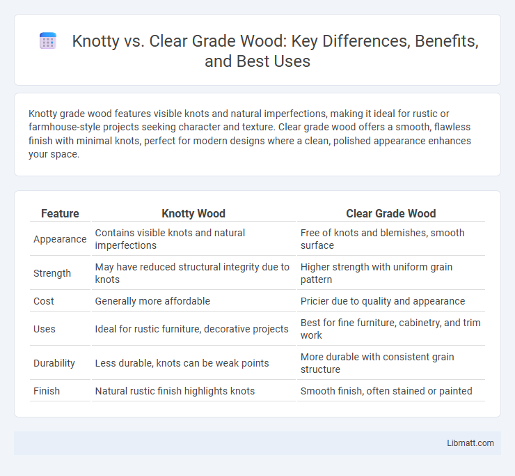 Knotty vs. Clear Grade Wood: Key Differences, Benefits, and Best Uses